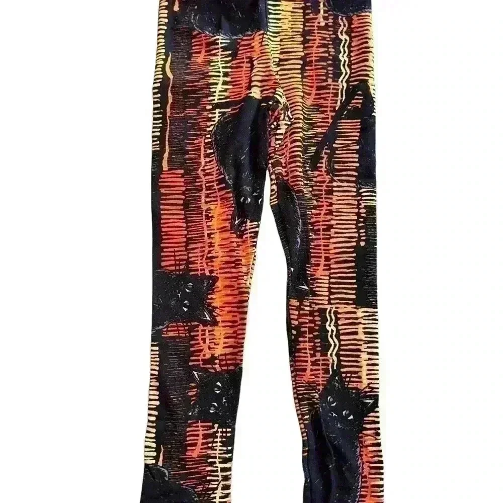 Lularoe small kids Halloween leggings‎ 2 pack bundle. New. Fits size 4-7 best - Picture 2 of 8